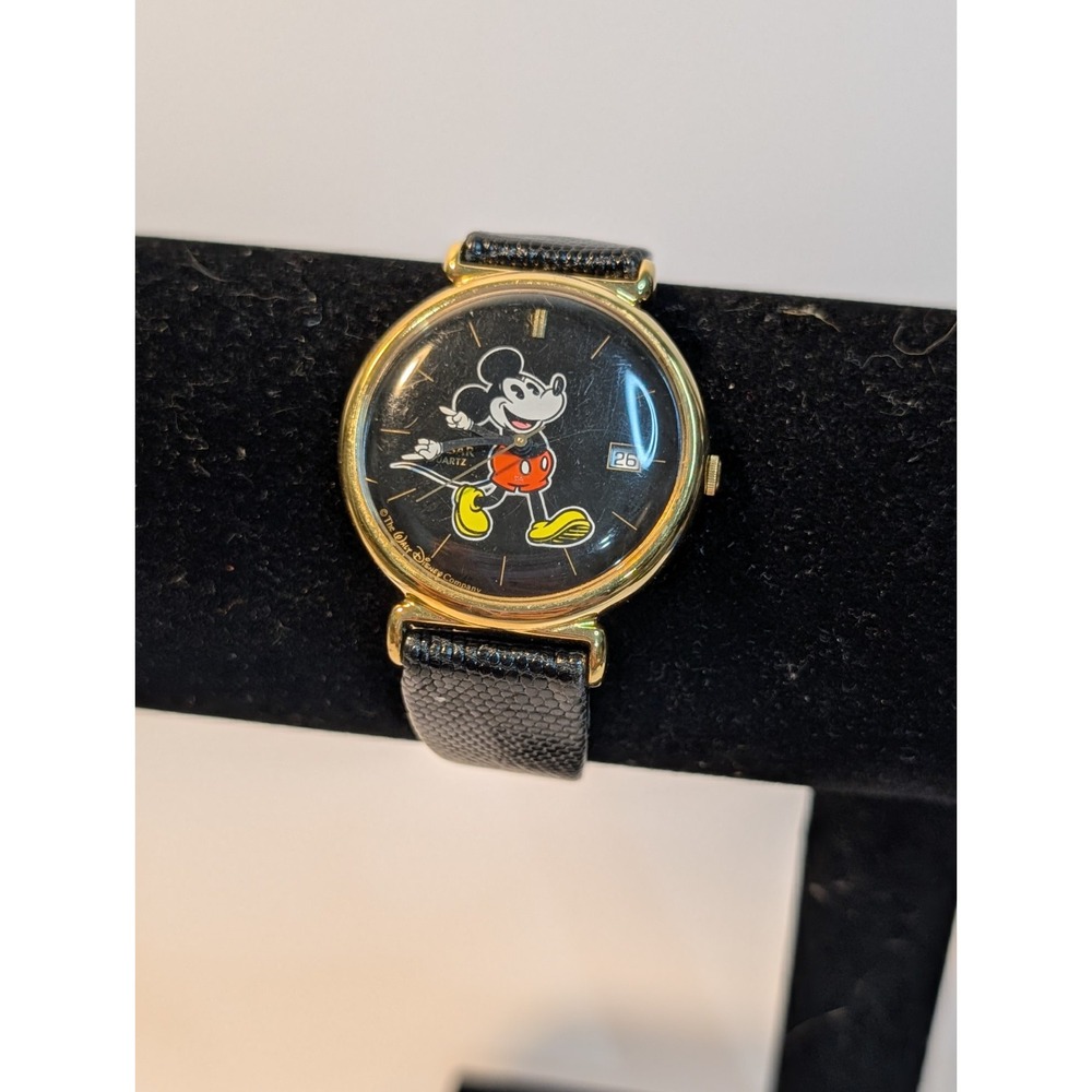 MICKEY MOUSE, PULSAR V537-8A30 Black Dial UNISEX‎ CHARACTER WATCH 499